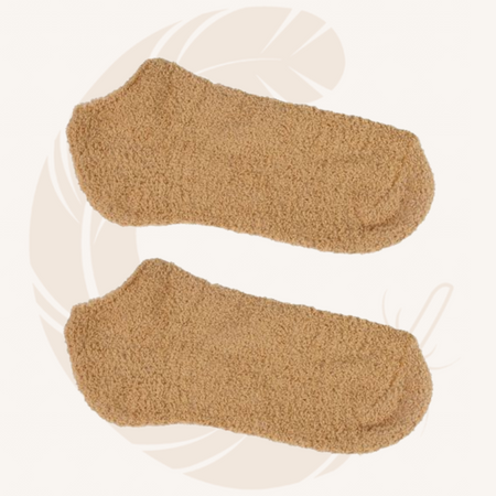 chaussette Uni marron