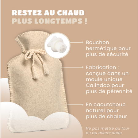 Bouillotte collection "FLANELLE"