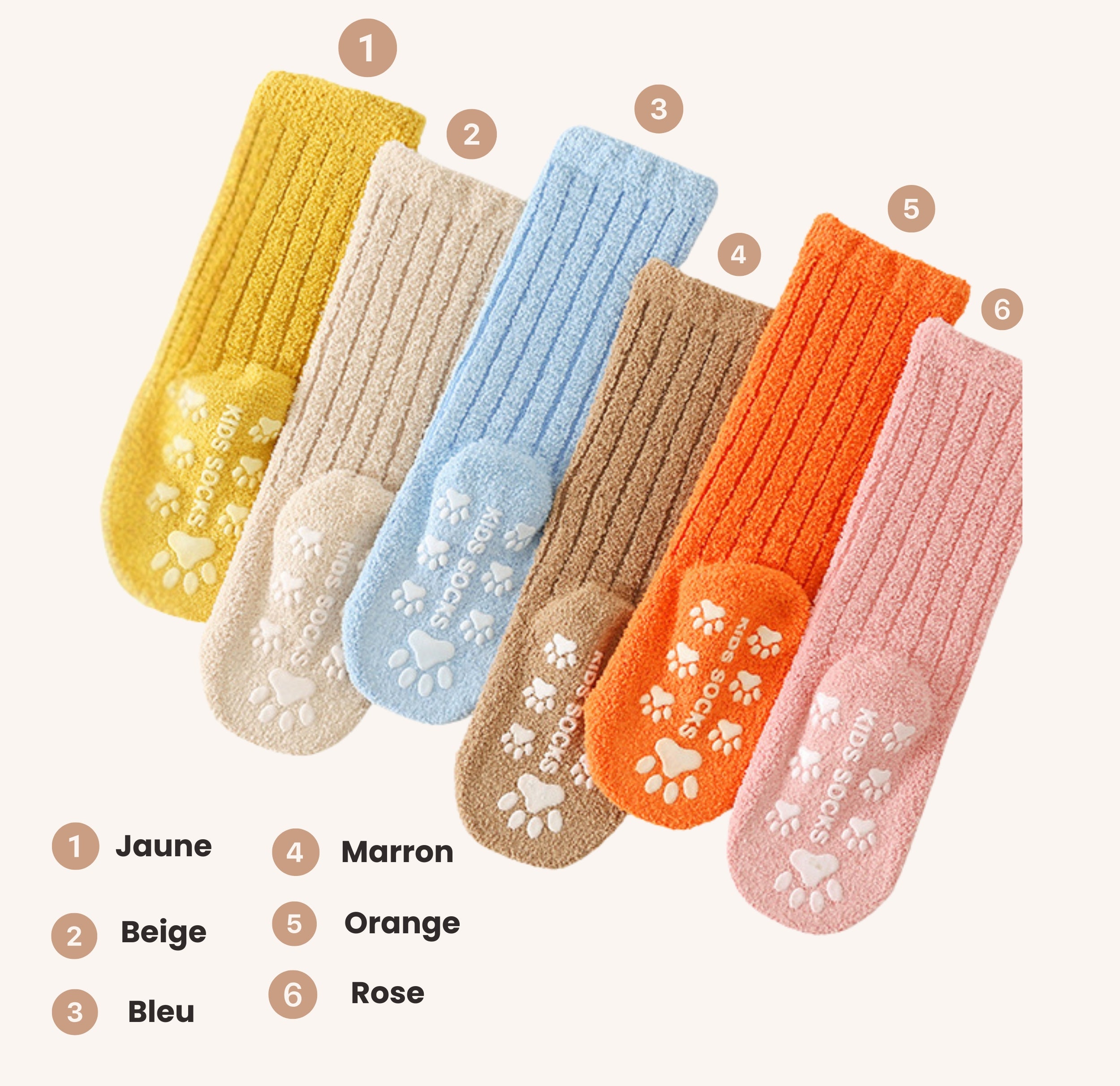 Chaussettes Molletonnées Antidérapantes Kids
