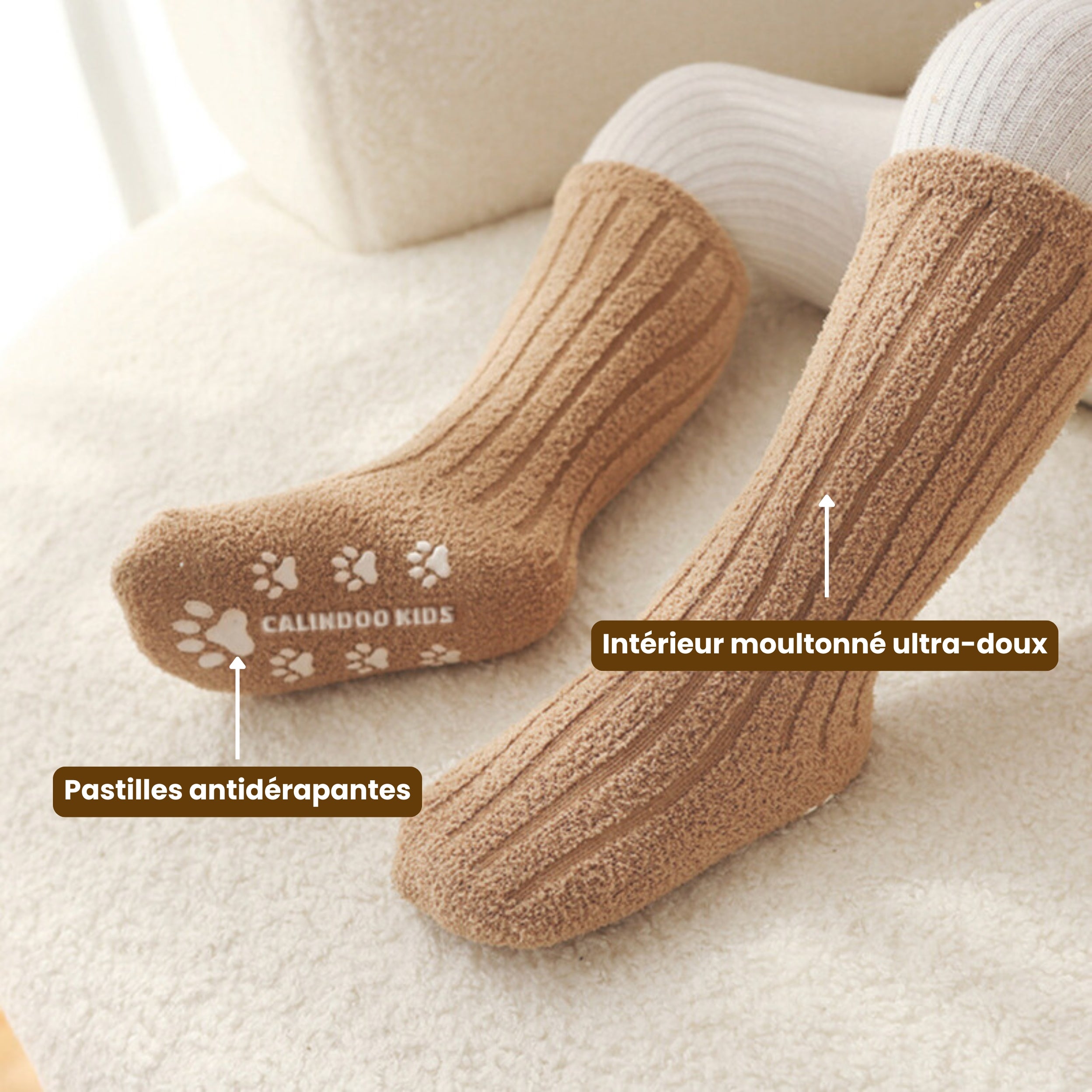 Chaussettes Molletonnées Antidérapantes Kids