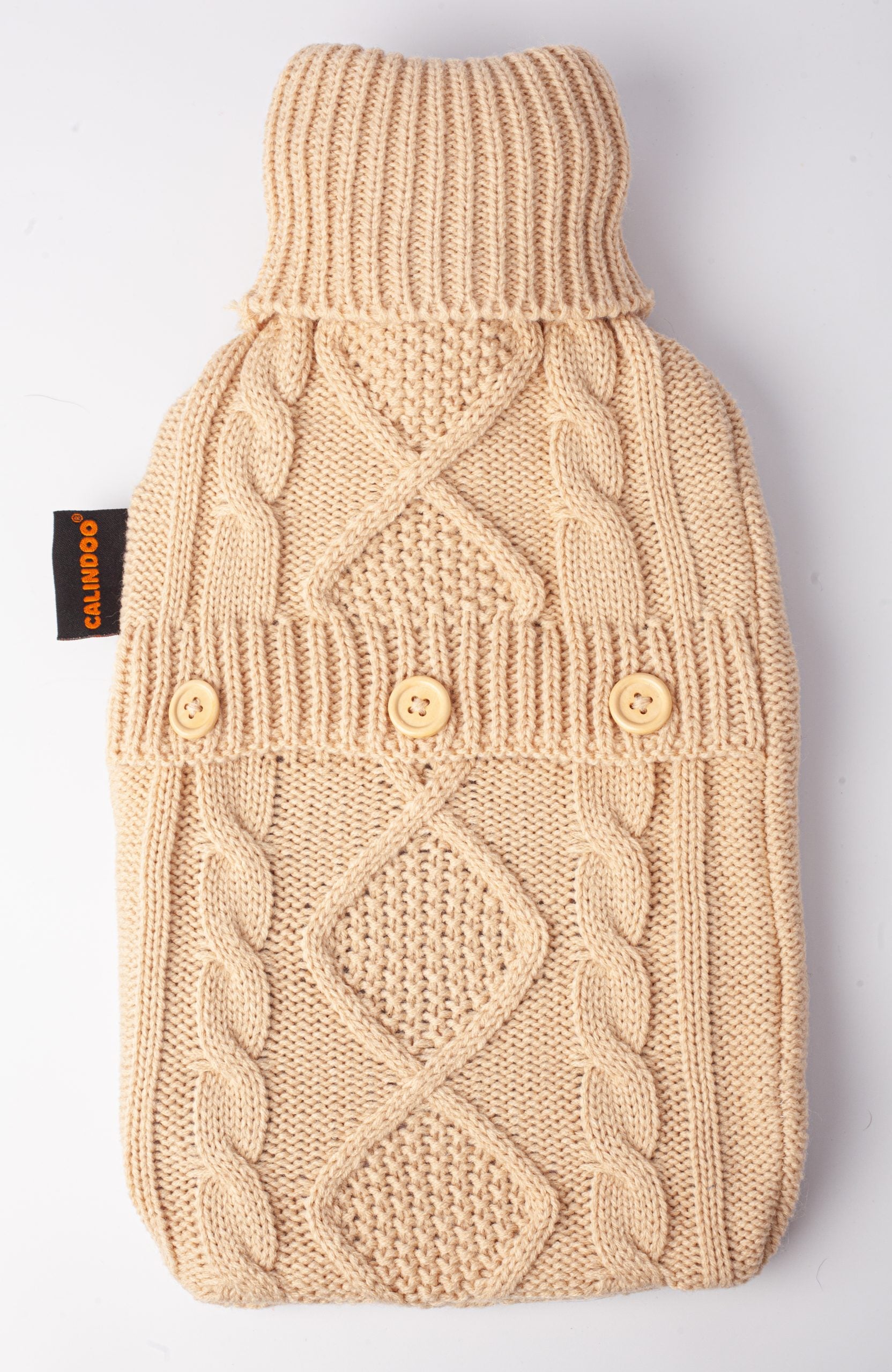 cadeau ! Bouillotte Tricot Beige