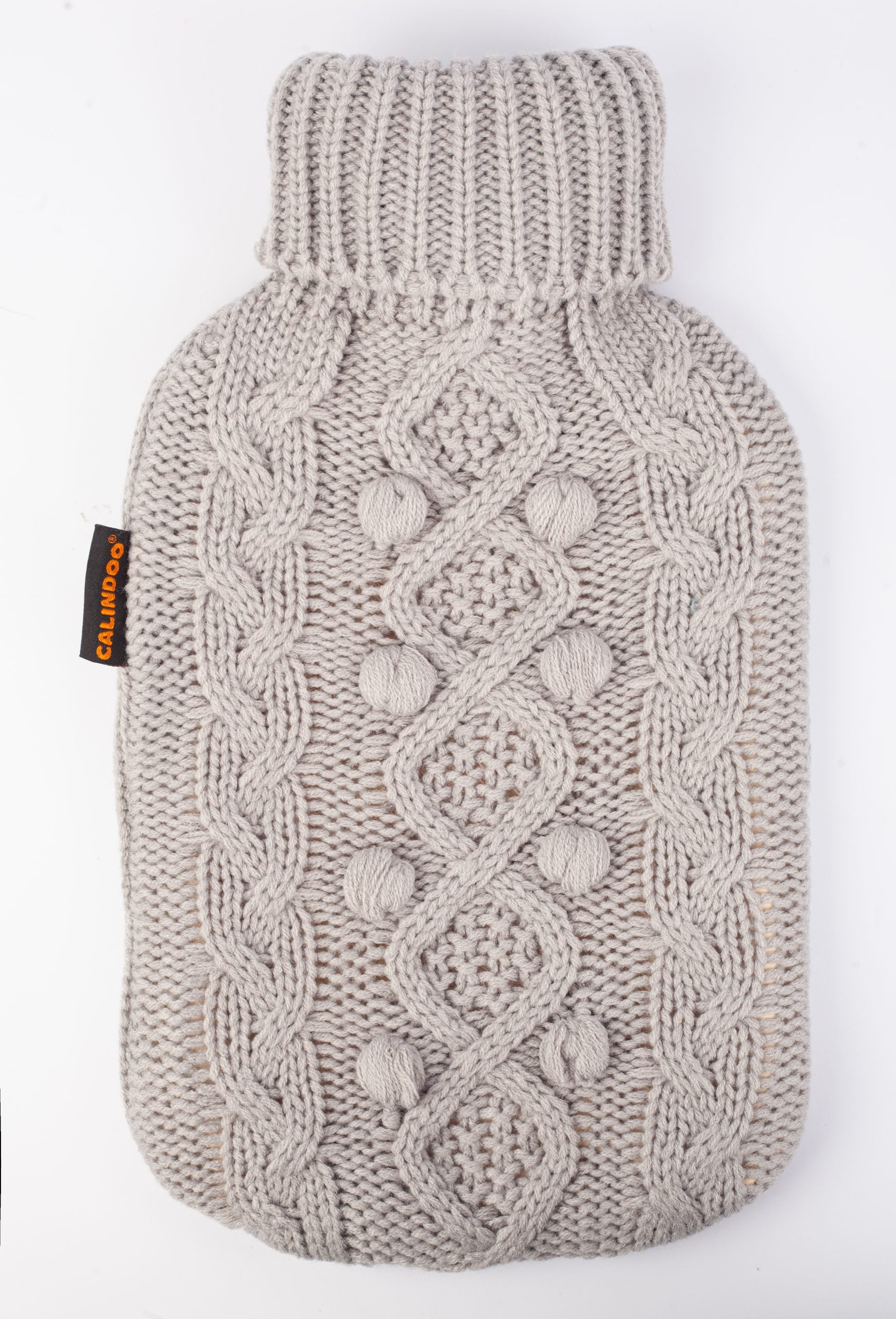Cadeau ! Bouillotte Tricot Gris