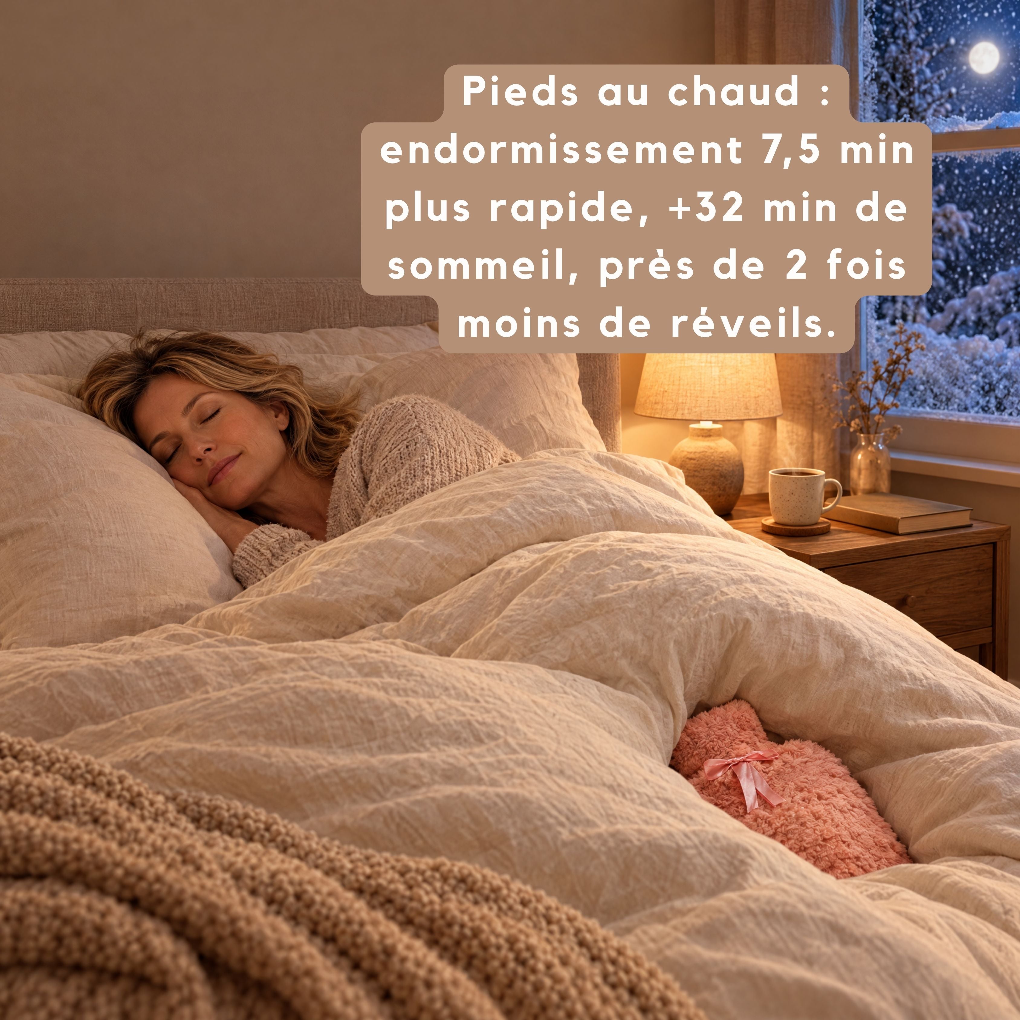 Pieds au chaud : s'endormir plus vite avec la bouillotte Calindoo
