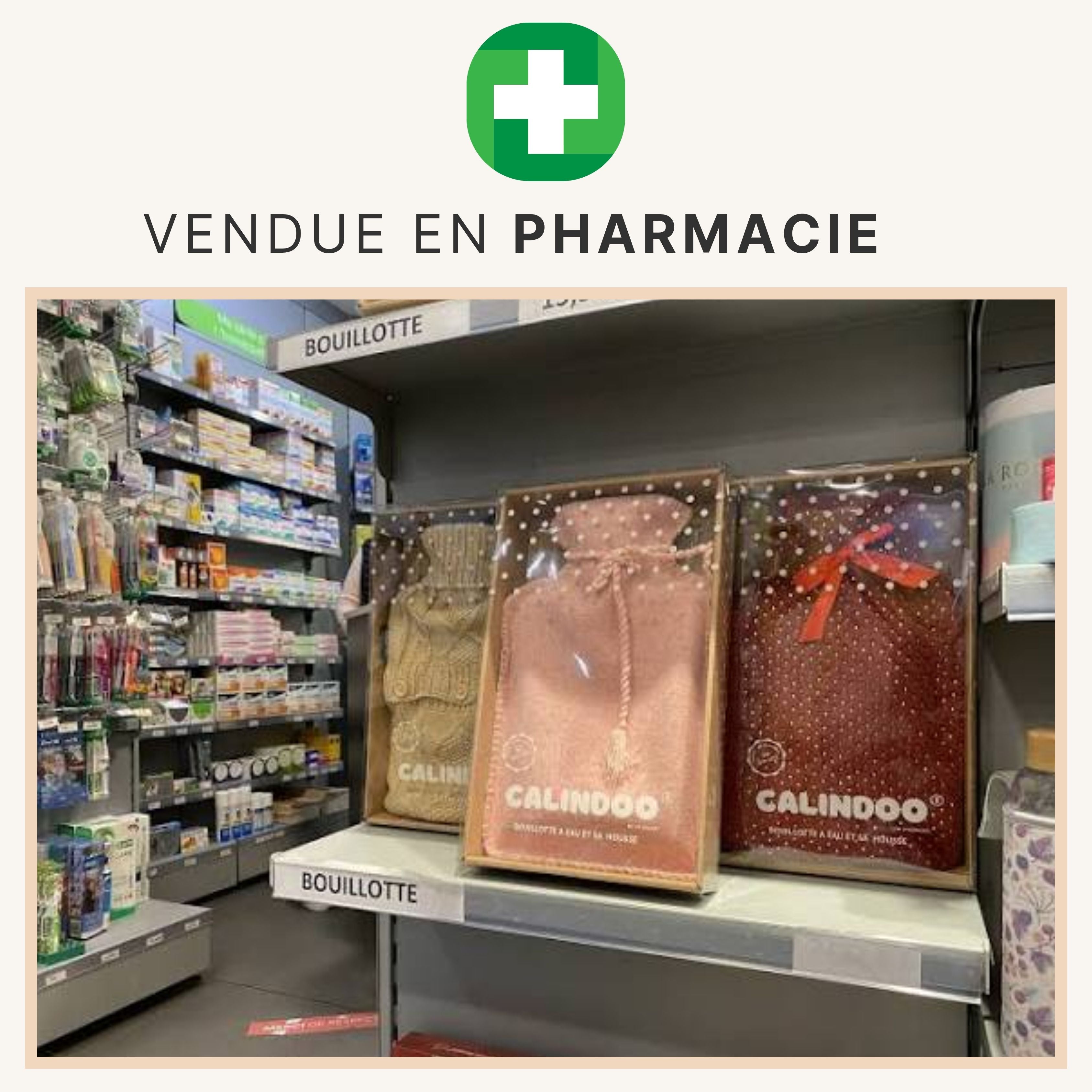 Bouillotte Calindoo vendue en pharmacie