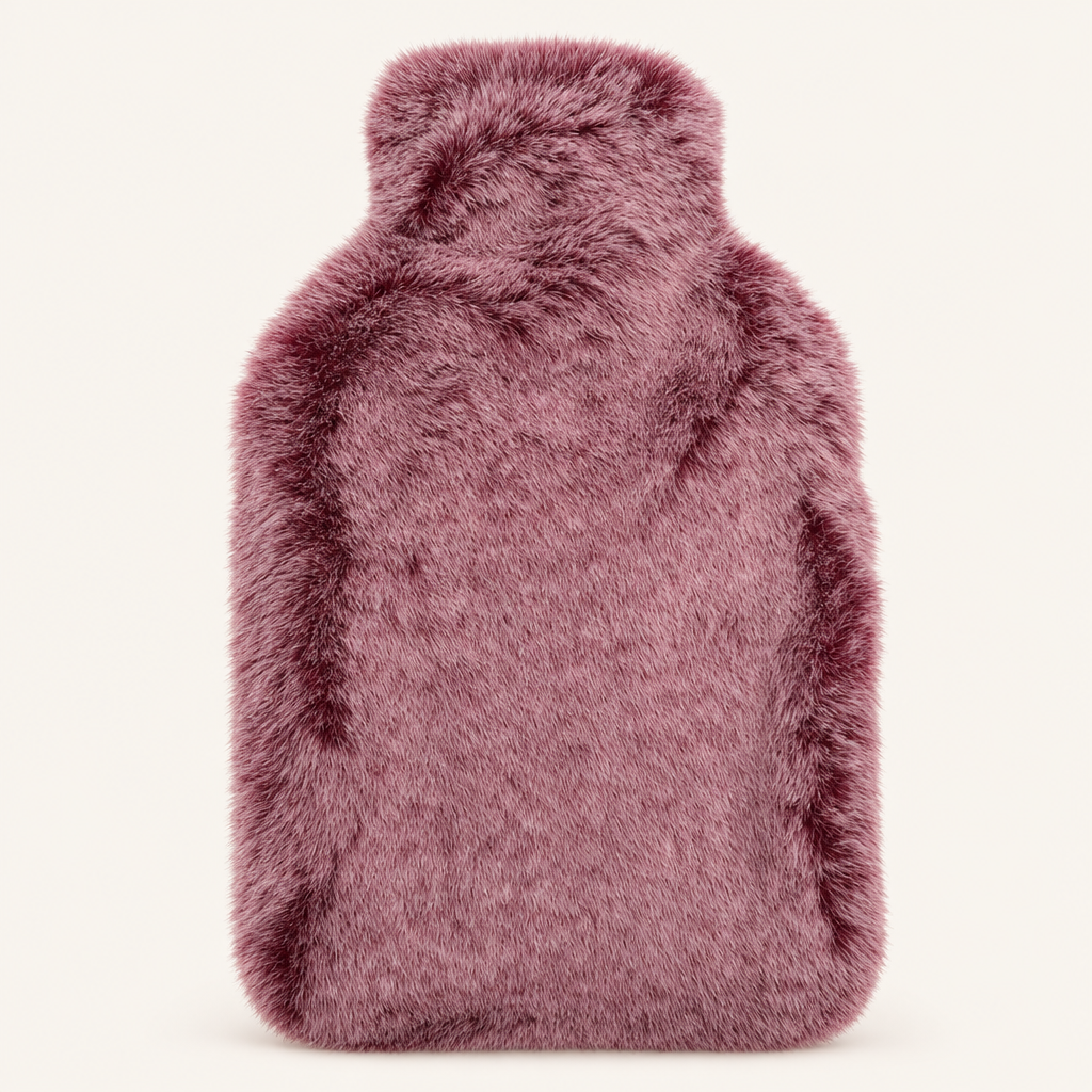 Bouillotte Sherpa Polaire Framboise